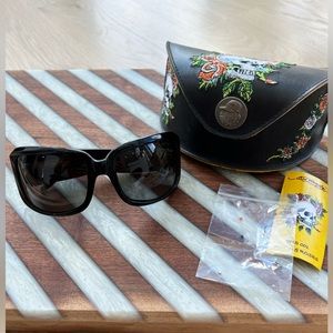 Bedazzled Vintage Ed Hardy Sunglasses
